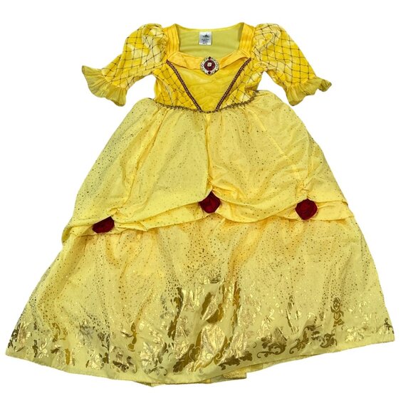 Disney Store Belle Princess Dress Costume Size 9/10 Yellow/Gold NEW NWT - Picture 1 of 3